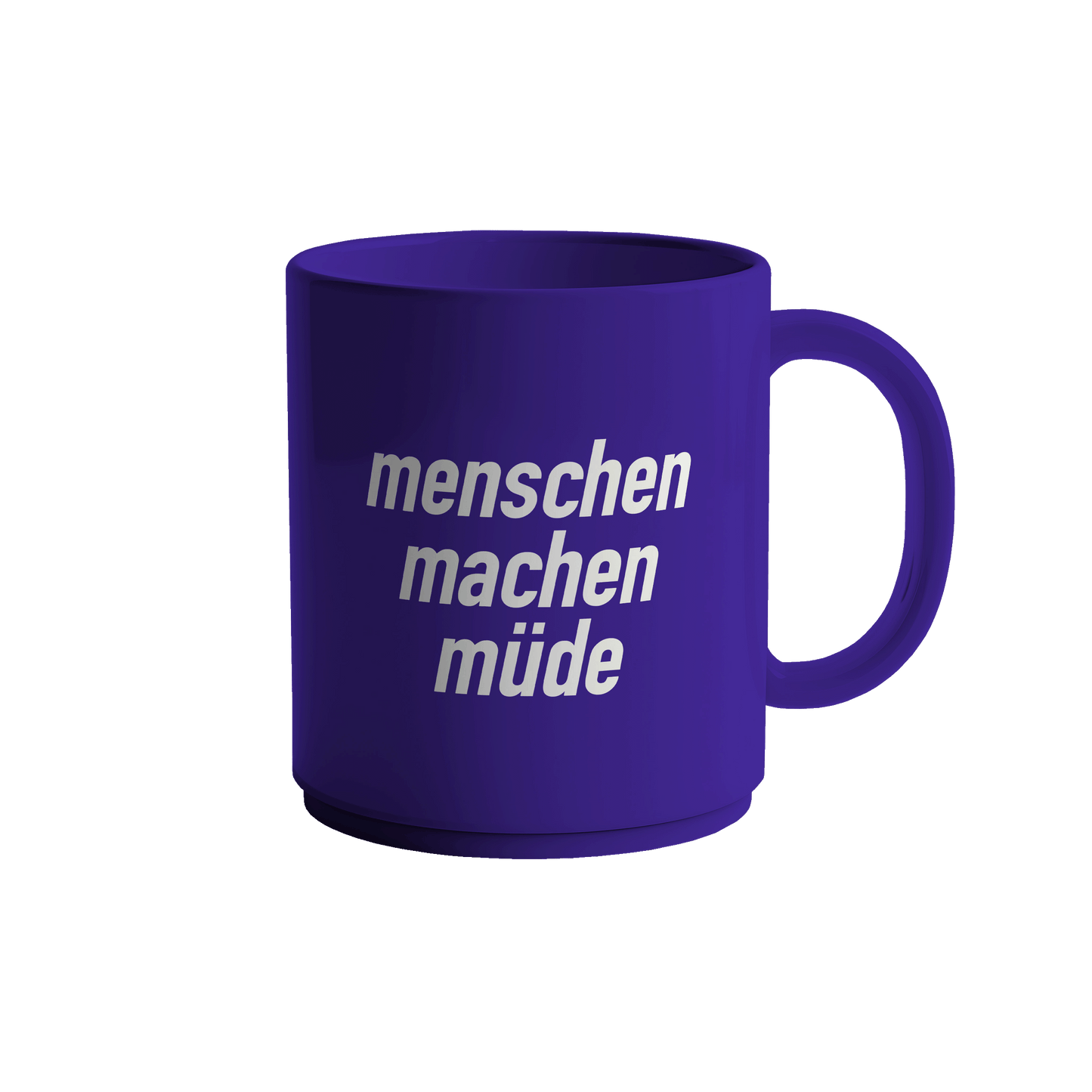 Menschen machen müde Tasse
