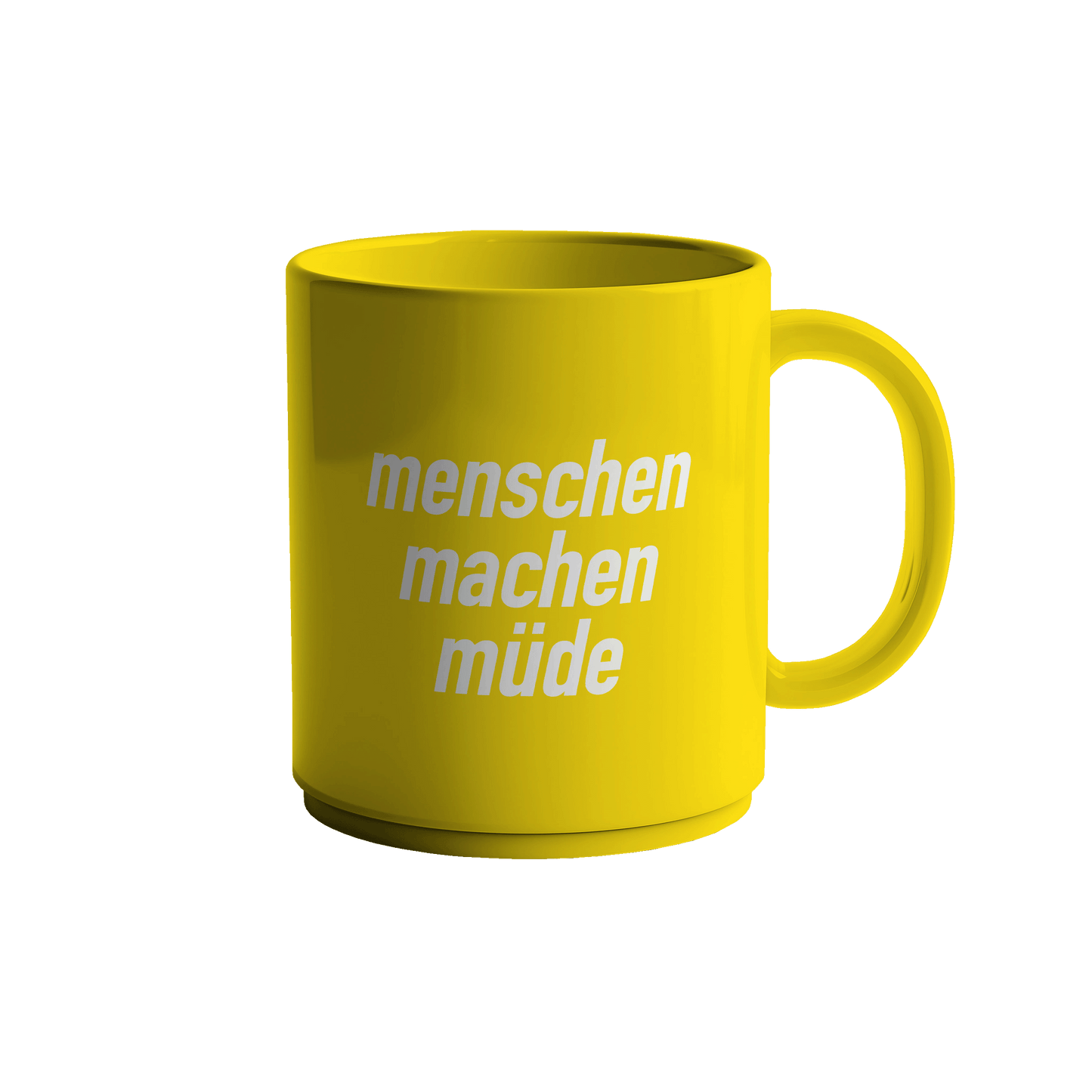 Menschen machen müde Tasse