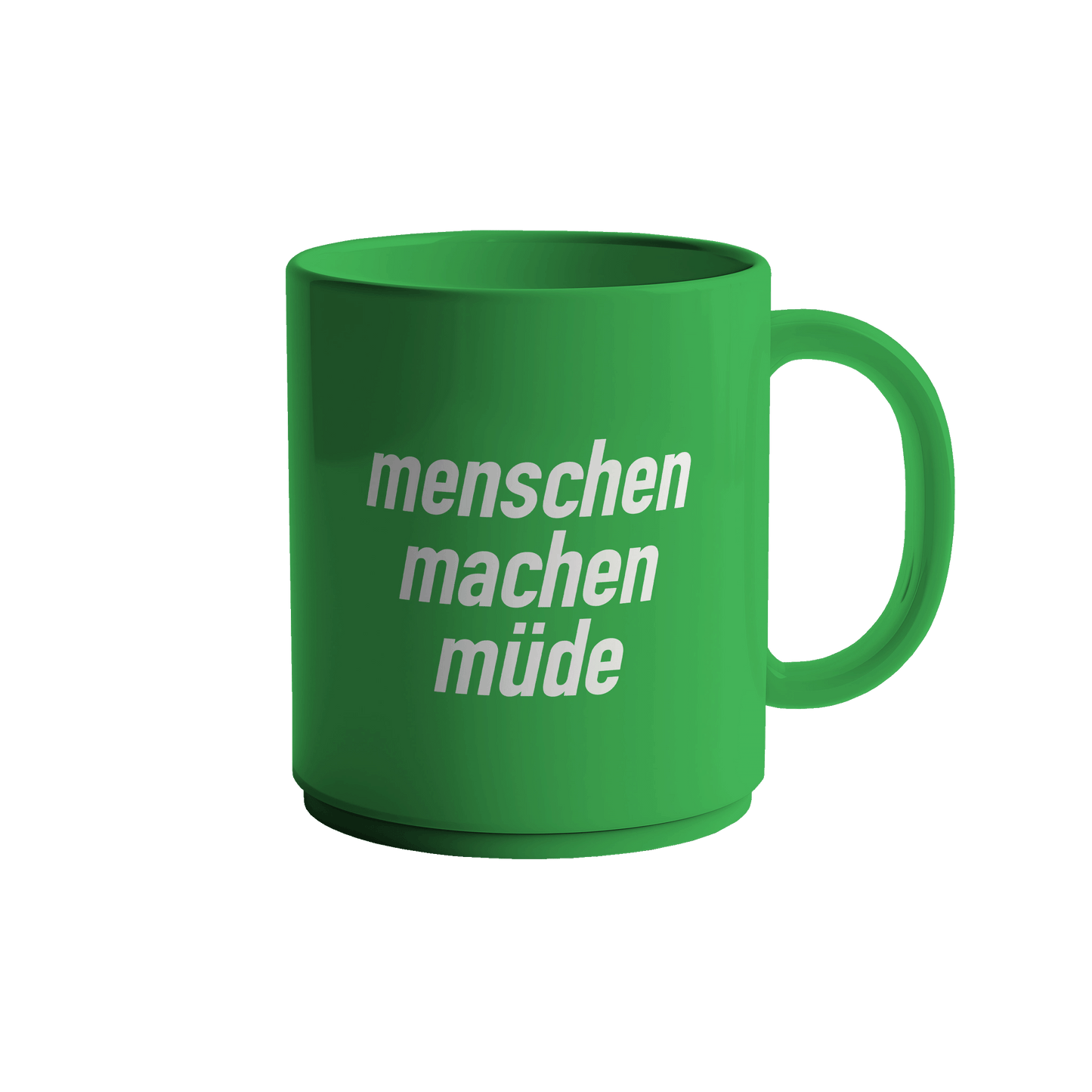 Menschen machen müde Tasse