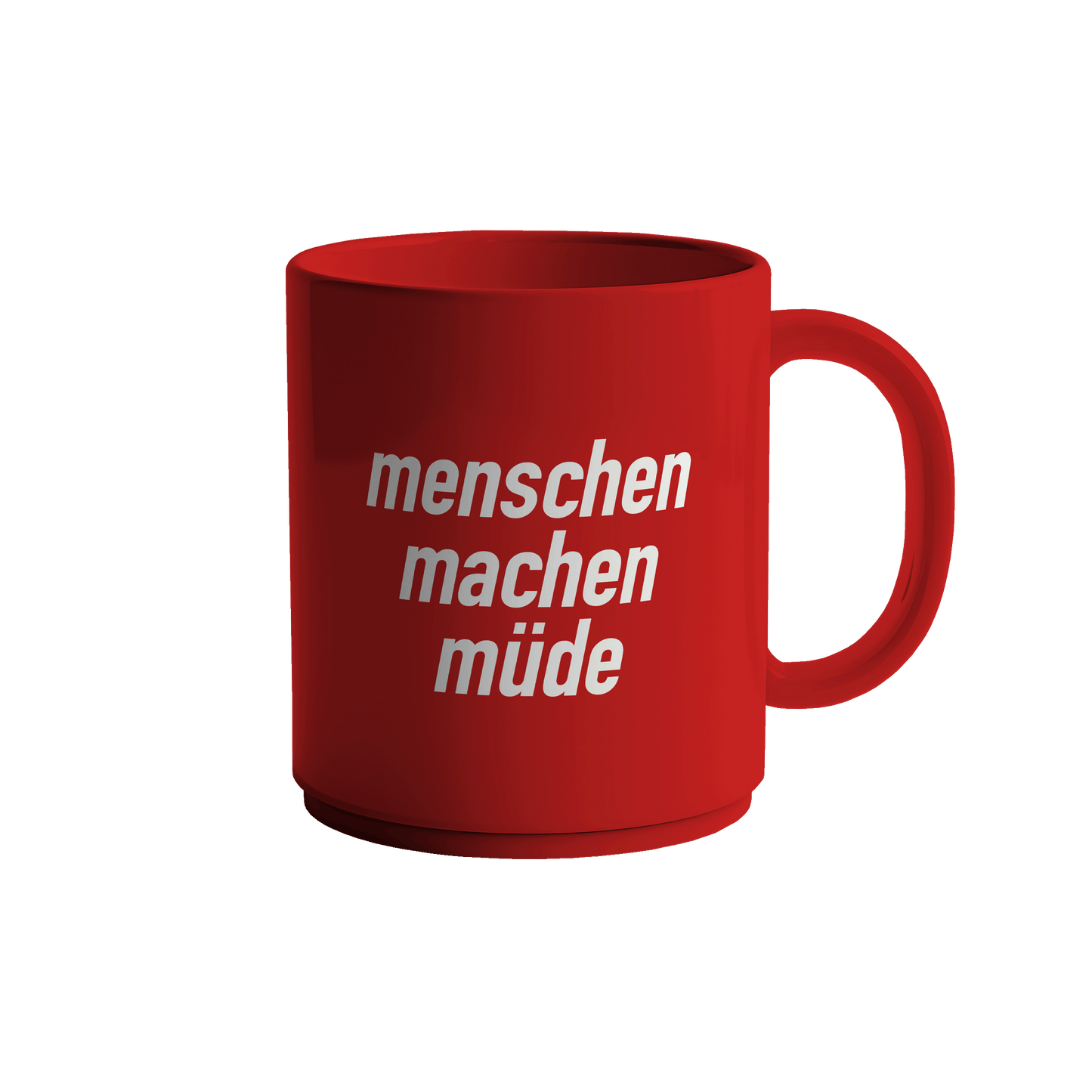 Menschen machen müde Tasse