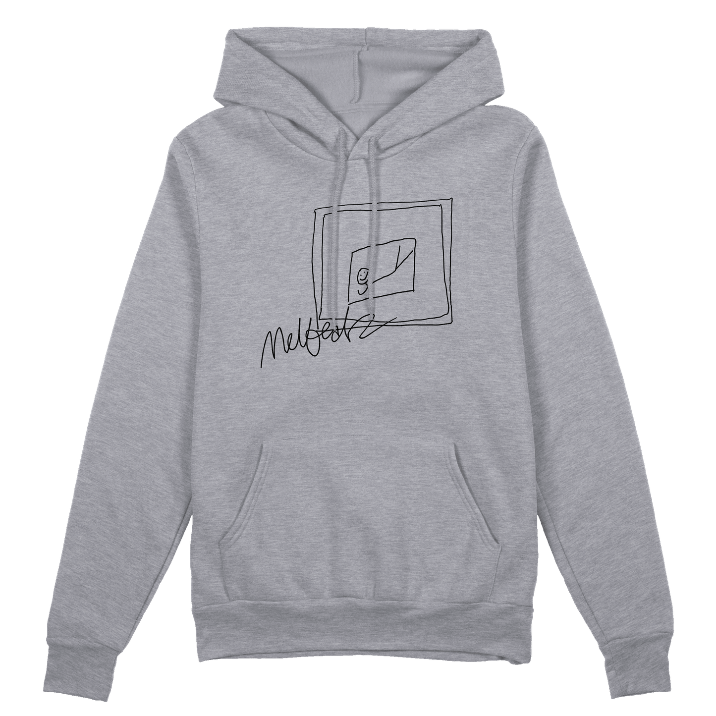 Melbeatz "Rappers Delight" Scrabble Hoodie Heather Grey