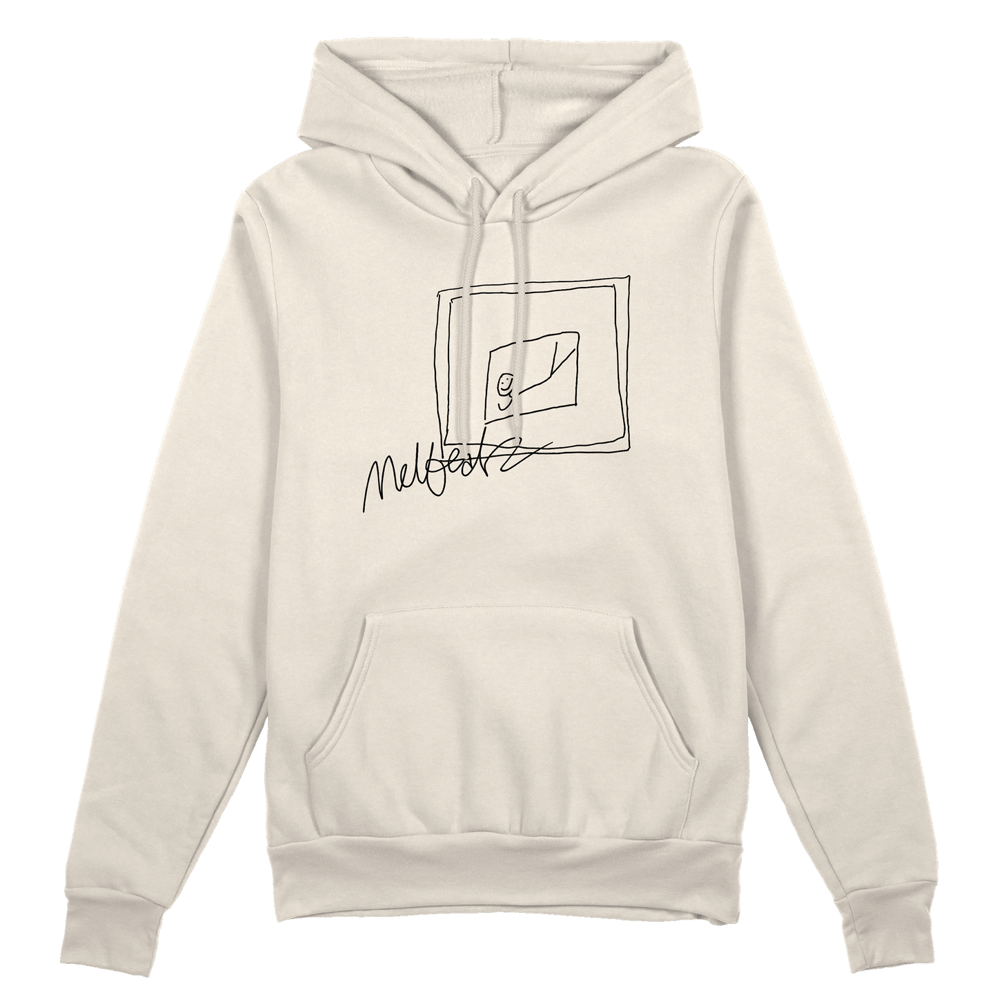 Melbeatz "Rappers Delight" Scrabble Hoodie Natural Raw