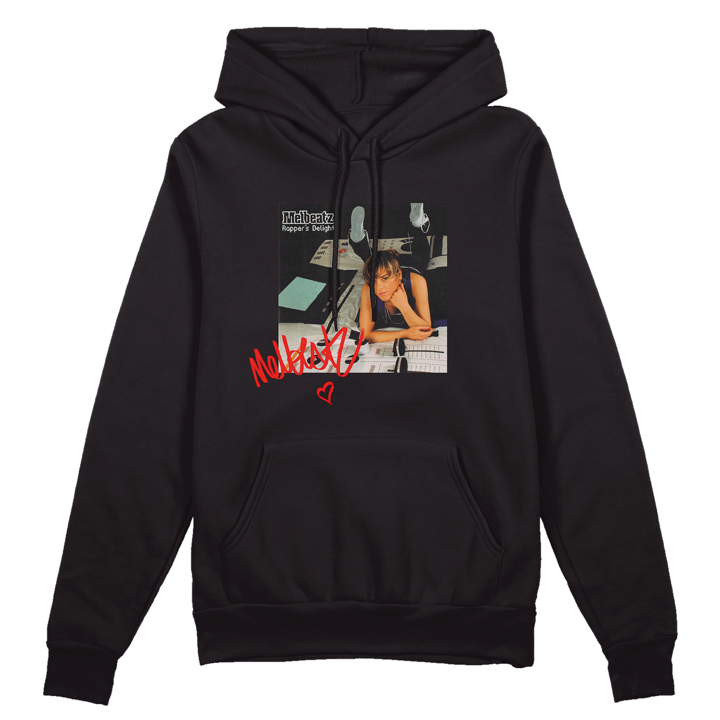 Melbeatz "Rappers Delight" Anniversary Hoodie Schwarz