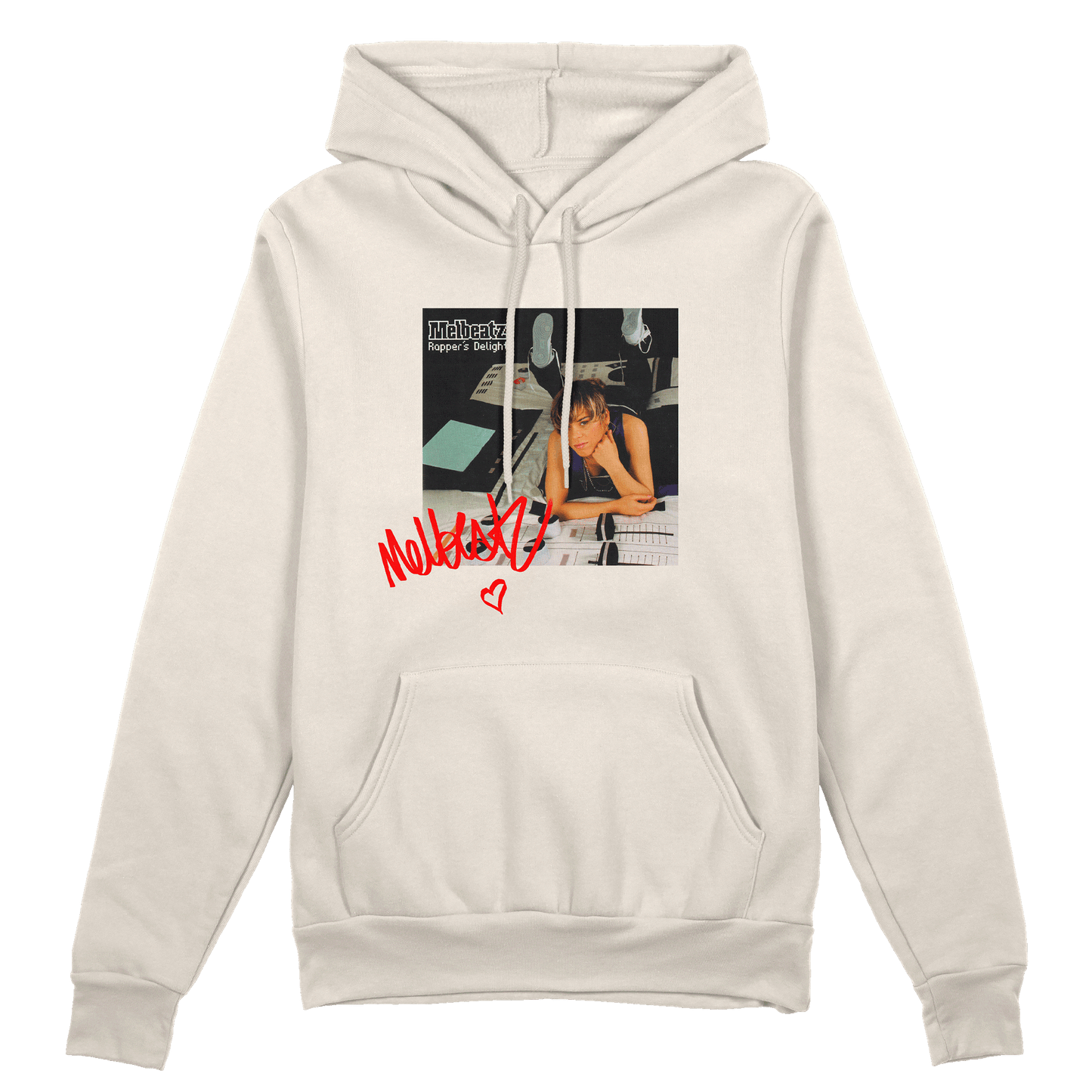 Melbeatz "Rappers Delight" Anniversary Hoodie Natural Raw