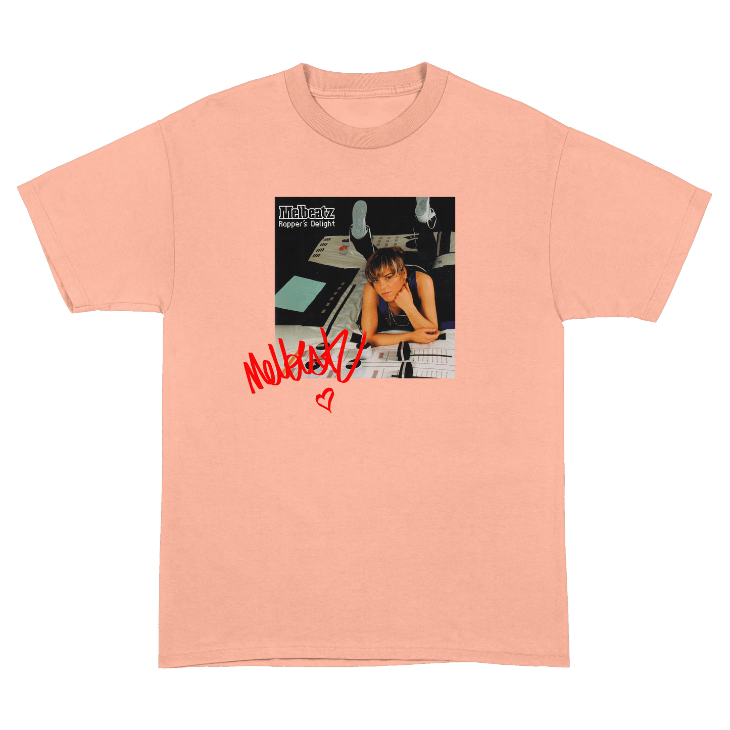 Melbeatz "Rappers Delight" Anniversary Tee Peach