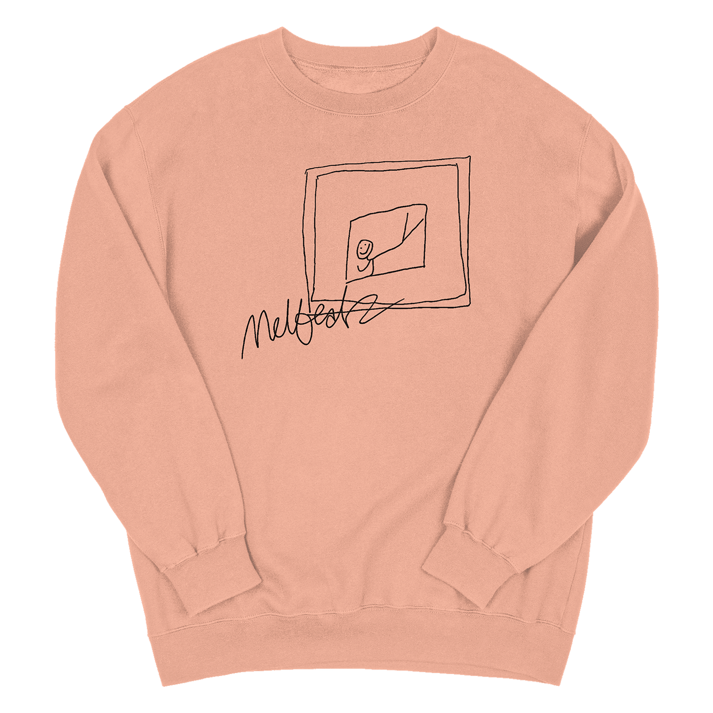 Melbeatz "Rappers Delight" Scrabble Sweater Peach