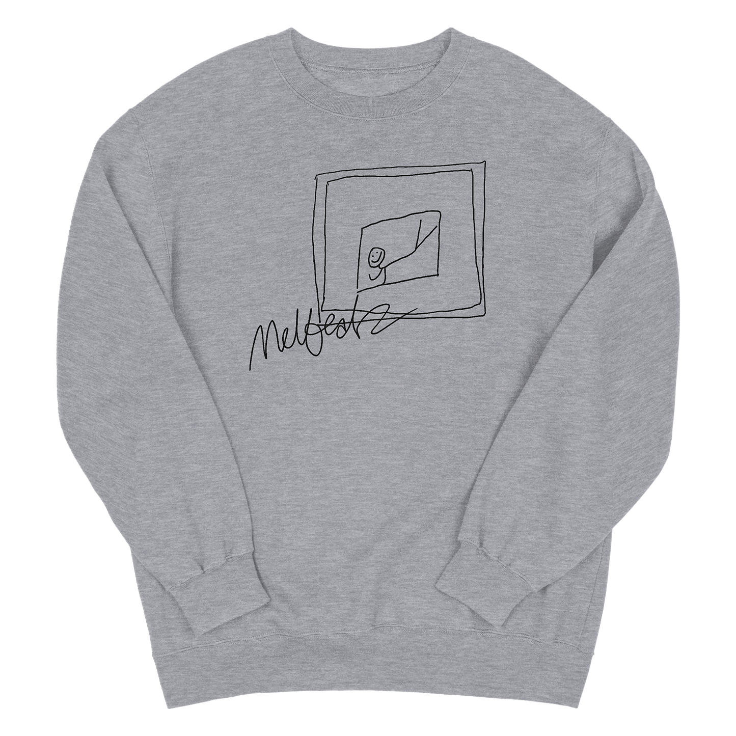 Melbeatz "Rappers Delight" Scrabble Sweater Heather Grey