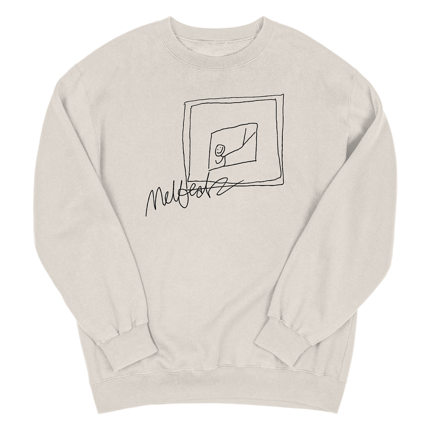 Oversized Melbeatz "Rappers Delight" Scrabble Sweater Natural Raw