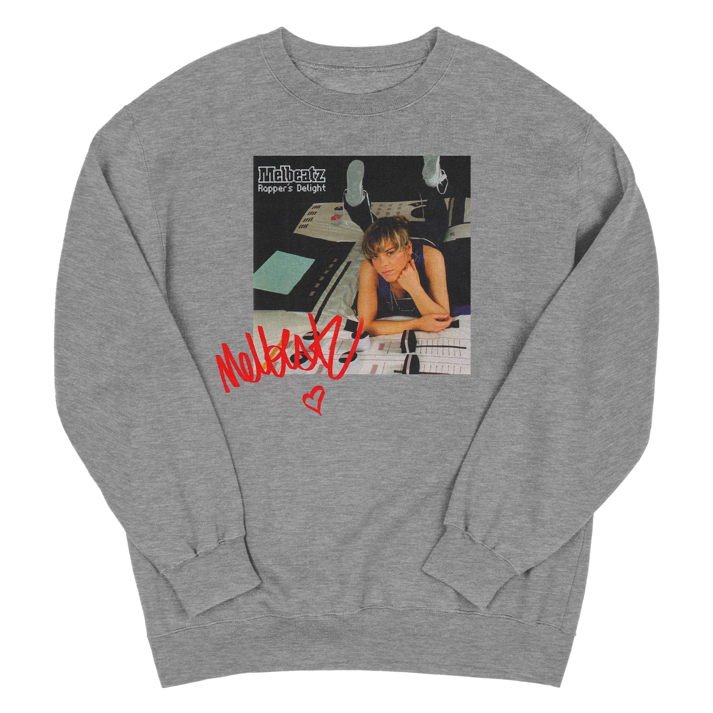 Melbeatz "Rappers Delight" Anniversary Sweater Heather Grey