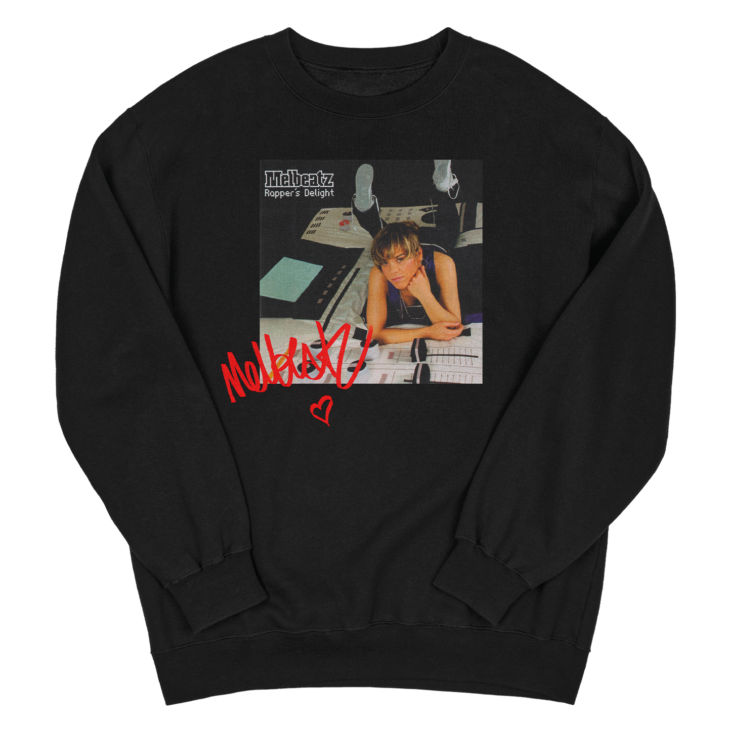 Melbeatz "Rappers Delight" Anniversary Sweater Schwarz