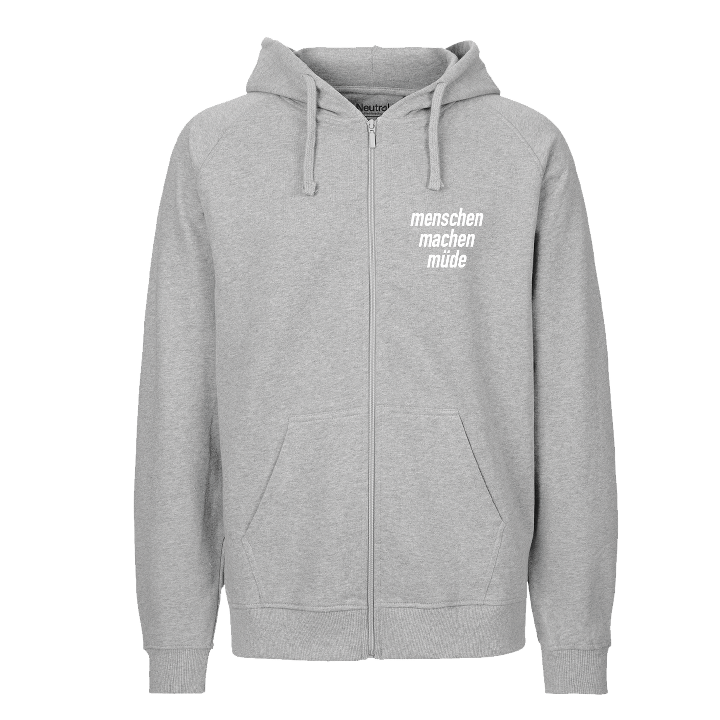 Menschen machen müde Zip-Hoodie